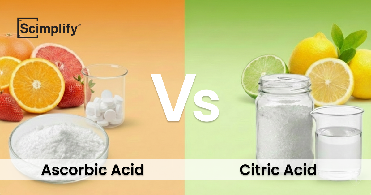 Ascorbic Acid vs Citric Acid | Blogs | Scimplify