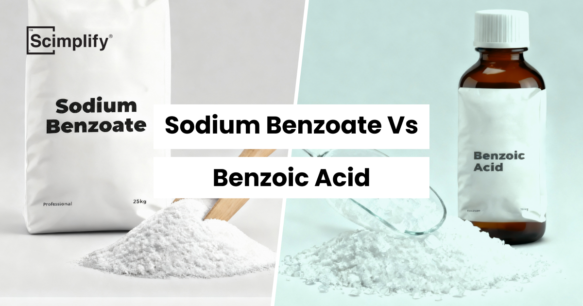 Sodium Benzoate vs Benzoic Acid | Blogs | Scimplify